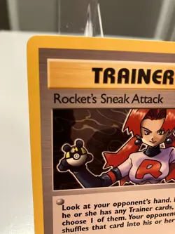 Vintage 1st Edition Team Rocket Black Star Rare Pokemon Card - Image 3