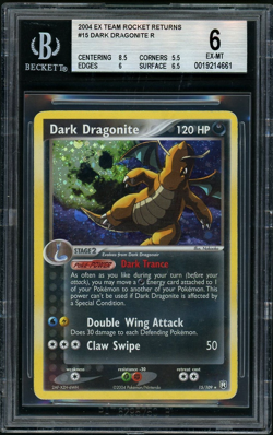 Pokemon 2004 Dark Dragonite R EX Team Rocket Returns BGS 6 - Image 1