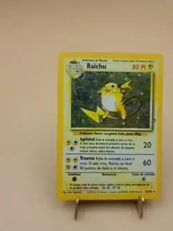 1999 SPANISH Pokemon Base Set #14/102 Holo Raichu. MP - Image 4