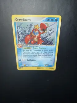 Pokemon Crawdaunt Holo Rare EX Dragon 3/97 2003 - Image 2