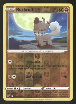 Rockruff 073/159 Common,Reverse Holo Pokemon Crown Zenith - Image 1