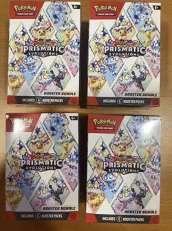Pokemon TCG Prismatic Evolutions Booster Bundle Sealed Lot of 4 - FACTORY SEALED - Image 1
