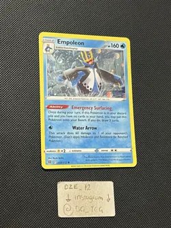 HD COSMOS HOLO PATTERN - Pokemon SWSH PROMO - Empoleon - 037/172 - M/NM - Image 2
