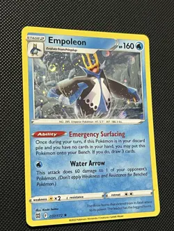 HD COSMOS HOLO PATTERN - Pokemon SWSH PROMO - Empoleon - 037/172 - M/NM - Image 3