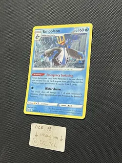 HD COSMOS HOLO PATTERN - Pokemon SWSH PROMO - Empoleon - 037/172 - M/NM - Image 5