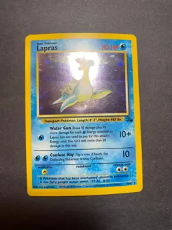Lapras 10/62 Fossil Holo Pokemon TCG 151 RARE - Image 1