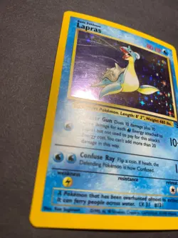 Lapras 10/62 Fossil Holo Pokemon TCG 151 RARE - Image 5
