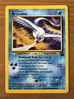 Pokemon - Articuno - Legendary Birds Movie Promo Black Star - G/EX Condition - Image 1
