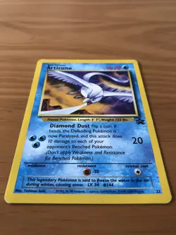 Pokemon - Articuno - Legendary Birds Movie Promo Black Star - G/EX Condition - Image 2