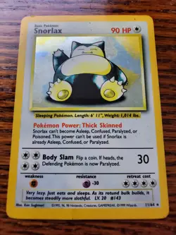 Pokemon Snorlax 11/64 Holo Rare Jungle Set 1999 WOTC PL* - Image 1