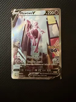 Mewtwo V #72/78 Pokemon TCG Full Art Alternative Pokemon GO - Image 1