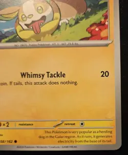 Yamper 058/162 Common Scarlet & Violet: Temporal Forces Pokemon TCG - Image 5