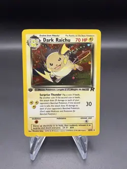 Dark Raichu 1st Edition Holo Secret Rare - 83/82 Team Rocket - Pokemon TCG 2000 - Image 1