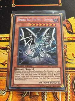 Limited Ed. Secret Rare Malefic Blue-Eyes White Dragon YMP1-EN002 | LP - Image 1