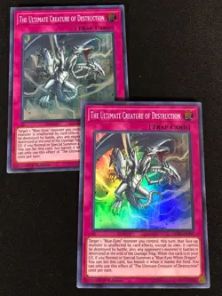 Yugioh The Ultimate Creature of Destruction LED3-EN005 1st Super x2 (NM) - Image 1