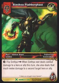 World of Warcraft TCG Sinthya Flabberghast - Drums of War 15/268 - Image 1