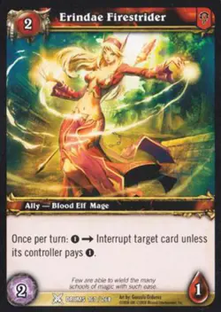 World of Warcraft TCG Erindae Firestrider - Drums of War 167/268 - Image 1