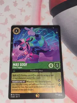 77/204 Max Goof Chart Topper Disney Lorcana Fabled - Image 1