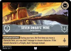 Disney Lorcana Seven Dwarfs' Mine Secure Fortress 204/204 Non Foil Shimmering - Image 1