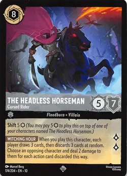 The Headless Horseman Cursed Rider 174/204 Whispers in the Well Disney Lorcana - Image 1