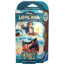 Disney Lorcana TCG Azurite Sea Amber & Ruby Starter Deck [60 Cards] - Image 1