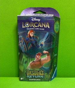 Disney Lorcana TCG: Ursula's Return Sealed Starter Deck - Sapphire & Steel - Image 1