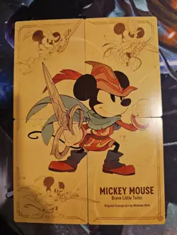 Disney Lorcana TCG MICKEY MOUSE Brave Little Tailor 4 Card Puzzle - Image 1