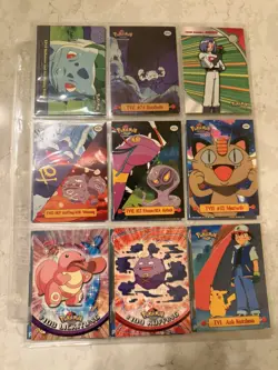 Various Vintage Pokemon Cards. Topps Holo And Regular & Poke Trivia Cards - Image 4
