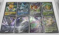 Lot of 8 - Pokemon Cards - Ultra Rare V Bundle - Umbreon Eevee Jolteon Leafeon - Image 1