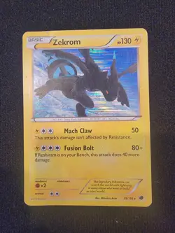 Zekrom 39/116 Rare Holo Pokemon Card- Plasma Freeze MP - Image 1