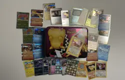 Pokemon Mixed Card Lot Charizard Pikachu Tin - Image 3
