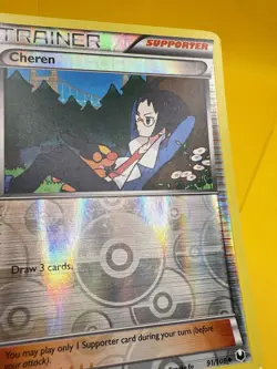Cheren 91/108 Dark Explorers English Pokemon Card TCG 2012 LP - Image 4