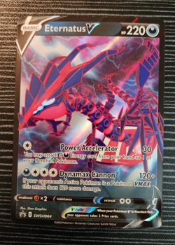 POKEMON TCG- ETERNATUS V SWSH064- BLACK STAR PROMO CARD - Image 1