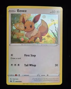 Pokemon- Eevee SWSH095- Holo Black Star Promo Holo Card - Image 1