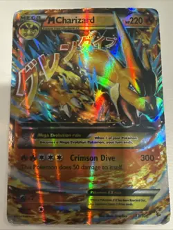Pokemon TCG Mega-Charizard-EX Evolutions Holo Rare Card 13/106 - Image 1