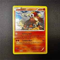Pokemon Entei 014/098 Blister Exclusives Cosmos Holo Basic 120HP TCG Card - Image 1