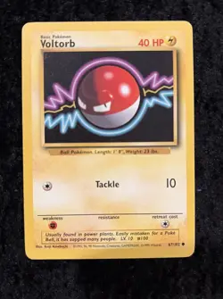 Voltorb 67/102 Base Set - Common Pokemon TCG Card - NM - Image 1
