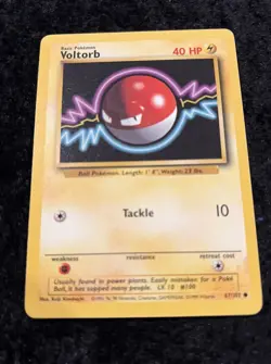 Voltorb 67/102 Base Set - Common Pokemon TCG Card - NM - Image 2