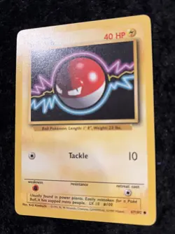 Voltorb 67/102 Base Set - Common Pokemon TCG Card - NM - Image 4