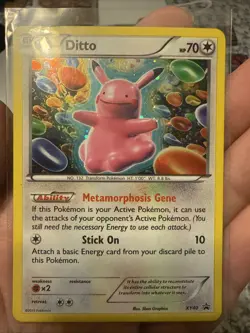 Pokemon TCG Ditto Black Star Promo XY40 2013 LP Holo Card - Image 1