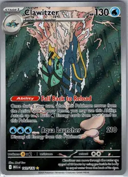 Clawitzer 141/132 ME01: Mega Evolution - Pokemon Card - NM - Image 1