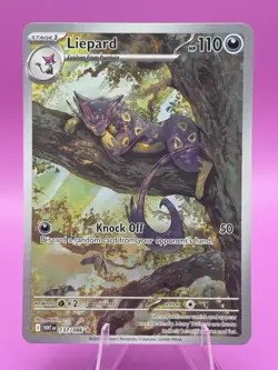 Pokemon TCG Liepard 137/086 White Flare Illustration Rare Card NM/M Condition - Image 1