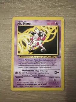 ITALIAN Mr. Mime # 22/64 Jungle Set Pokemon Trading Cards HP - Image 1