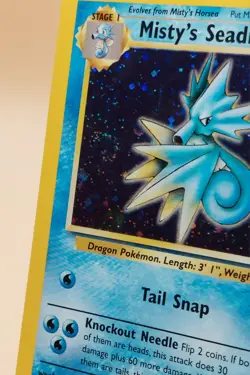 Misty's Seadra (Pre-Release) Gym Challenge Holo No. 9/132 Pokemon Card SWIRL - Image 2
