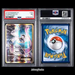 Mewtwo EX 103/106 - 2016 XY Evolutions Full Art Holo - Pokemon Card - PSA 7 - Image 3