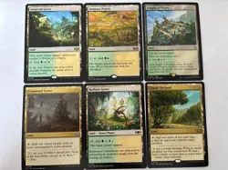 MTG Selesnya (green white) - Utility Land Lot - x6 NM regular MTG Commander - Image 1