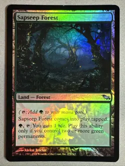 MTG / Sapseep Forest / SHM / #279 / FOIL / Uncommon / NM - Image 1