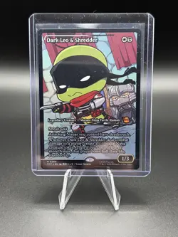 MTG TMNT - Dark Leo & Shredder - 0289 Showcase Foil - Mythic Rare - NM - Image 1