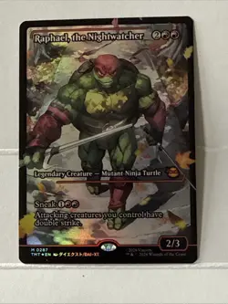 MTG Raphael the Nightwatcher 0287 Showcase Foil TMNT Mythic Rare - Image 1