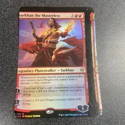 Sarkhan the Masterless MTG War of the Spark NFC Foil Miscut/Misprint - Image 1